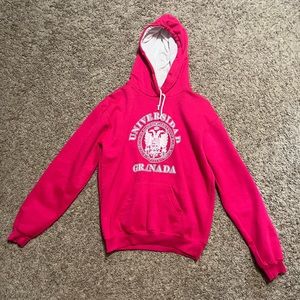 Hot pink Universidad Granada hoodie